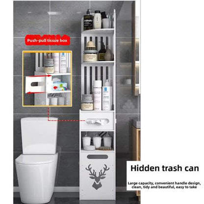 Slim Bathroom Storage Cabinet | Narrow Waterproof Bathroom Organizer SA