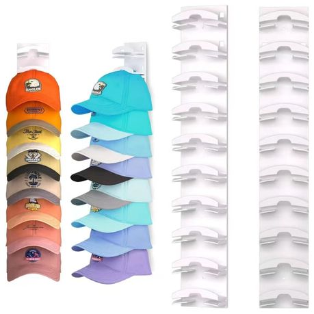 White Hat Organizer for Baseball Caps