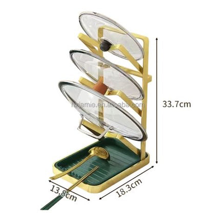 3-Tier Pot Lid Holder | Heavy-Duty Kitchen Organizer Rack South Africa
