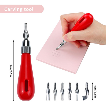 rubber stamp carving kit
