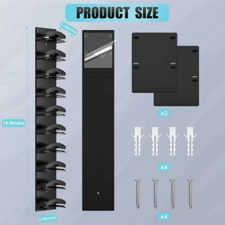 Hat Organizer for Closet or Door Installation