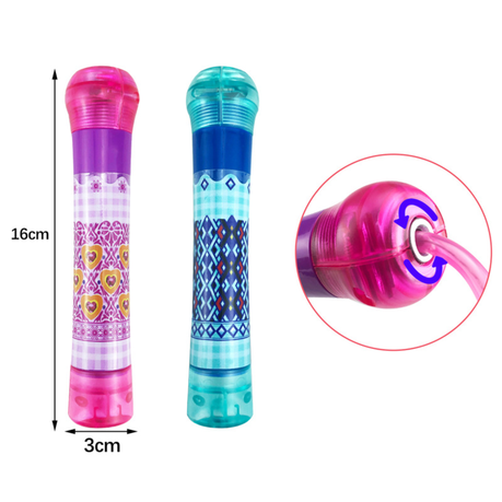 Pack of two LED jump ropes – pink and blue light-up ropes for exercise