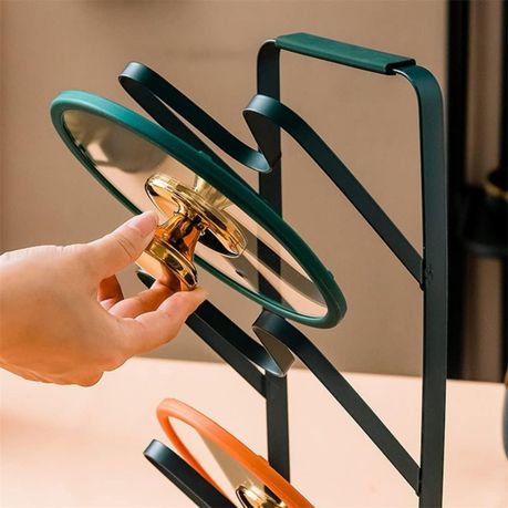 Pan Lid Holder,
Cookware Storage Rack,