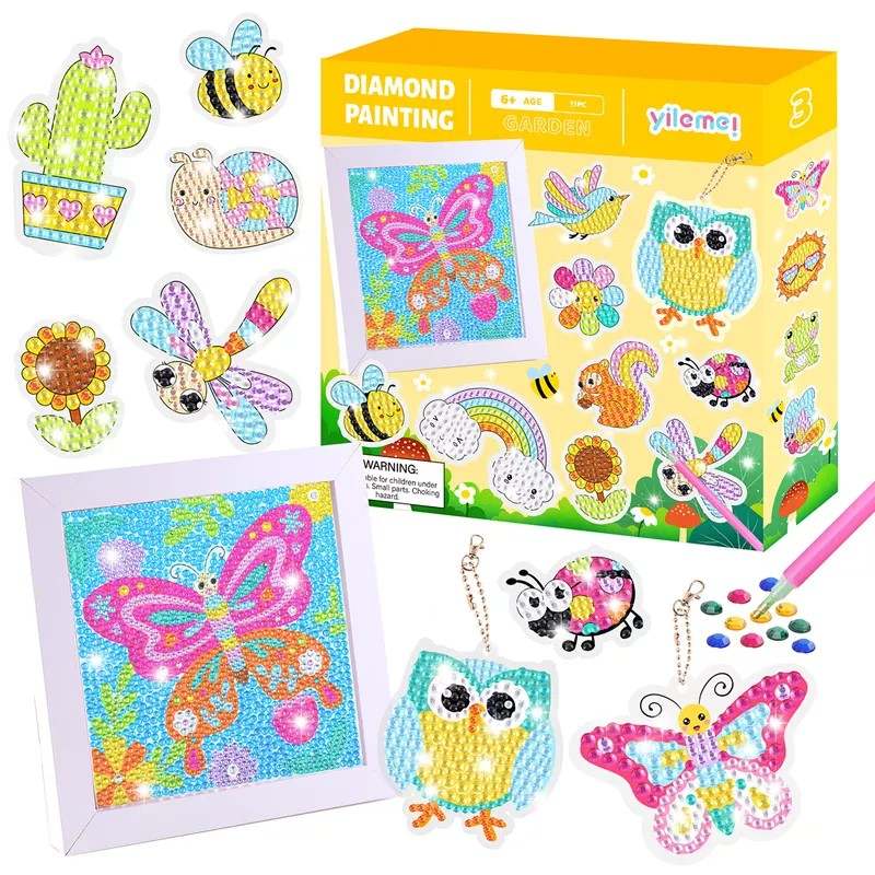 Small DIY Diamond Painting Sticker Kits for Beginners & Kids